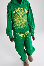 Sp5der Star Og Web V2 Hoodie - Bright Green
