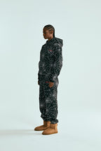 Sp5der Embroidered Aop Hoodie - Black