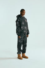 Sp5der Embroidered Aop Hoodie - Black