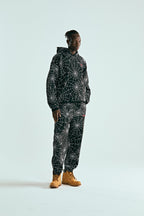 Sp5der Embroidered Aop Hoodie - Black