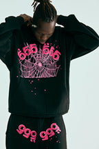 Sp5der Angel Number Hoodie - Black
