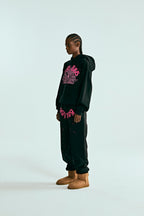 Sp5der Angel Number Hoodie - Black
