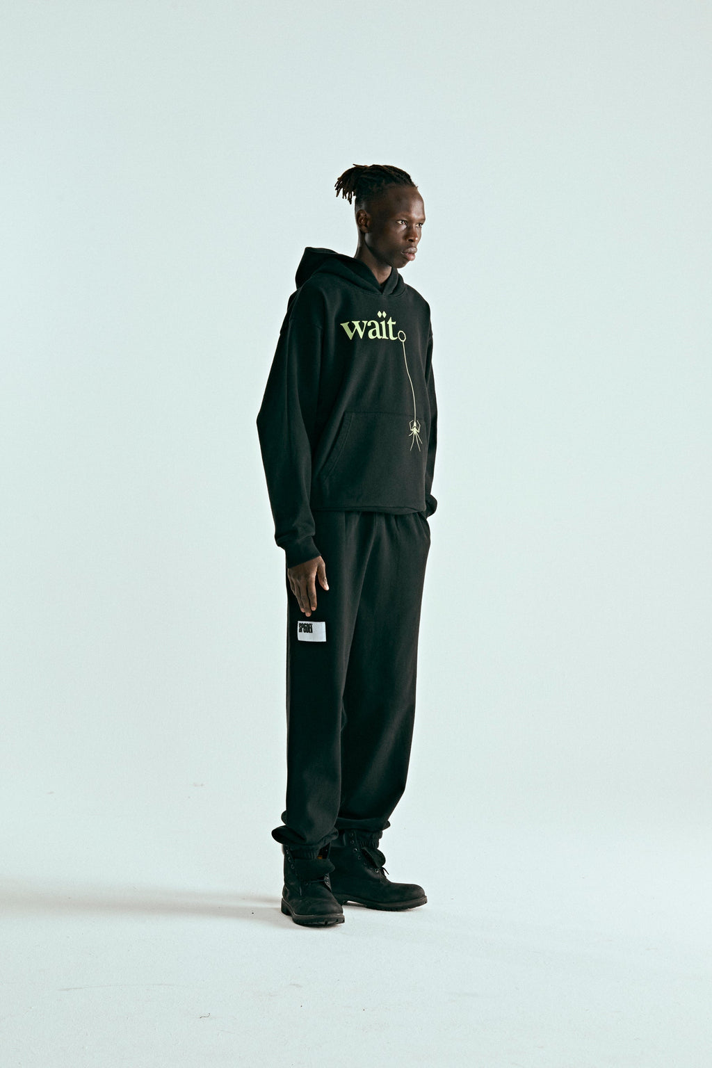Sp5der Wait Hoodie - Black
