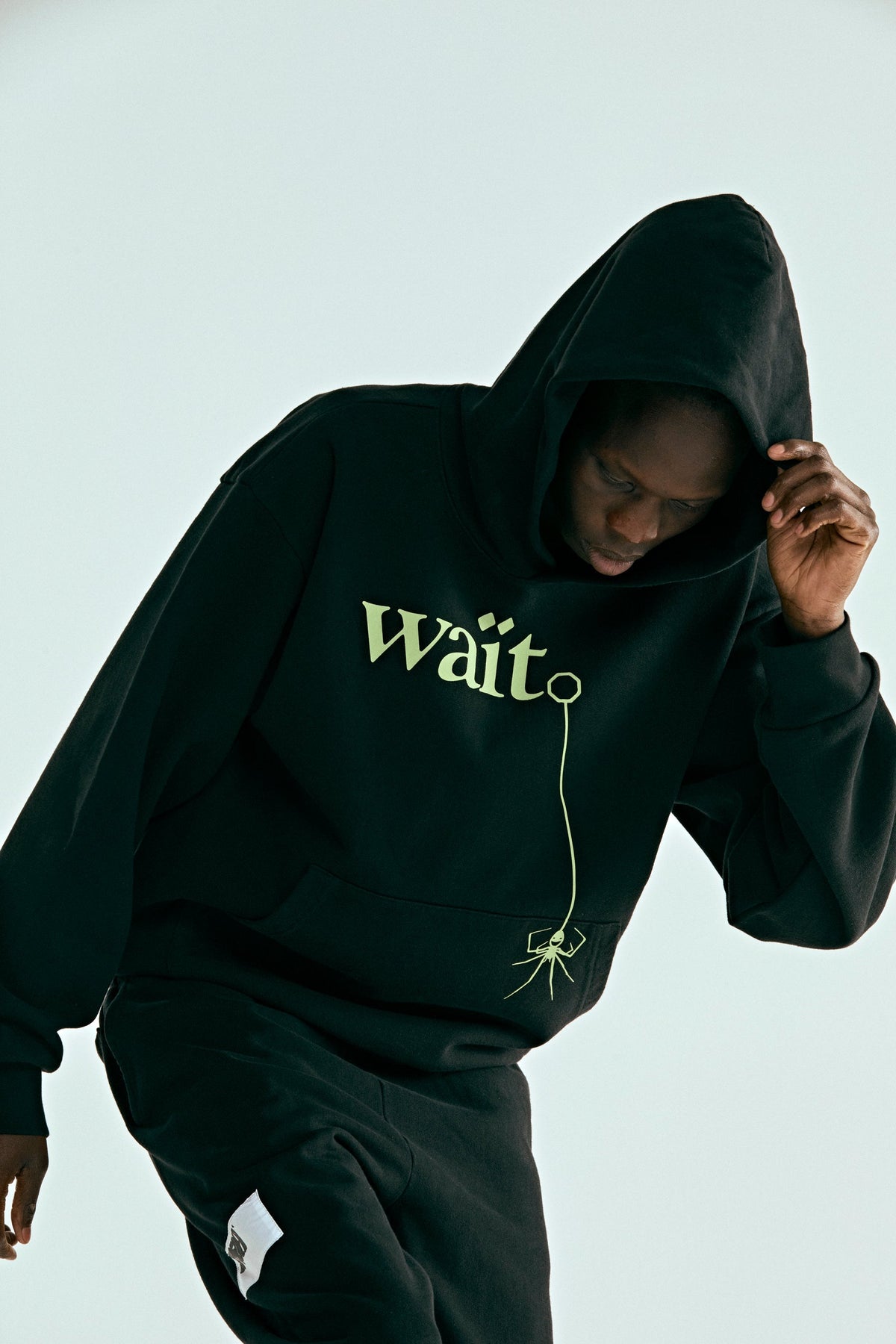 Sp5der Wait Hoodie - Black