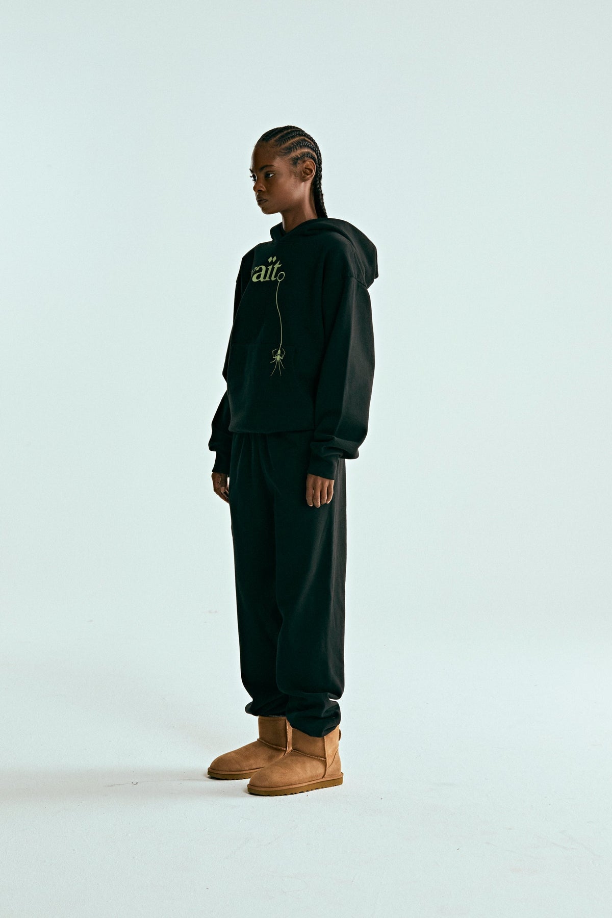 Sp5der Wait Hoodie - Black