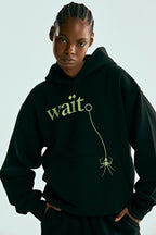 Sp5der Wait Hoodie - Black