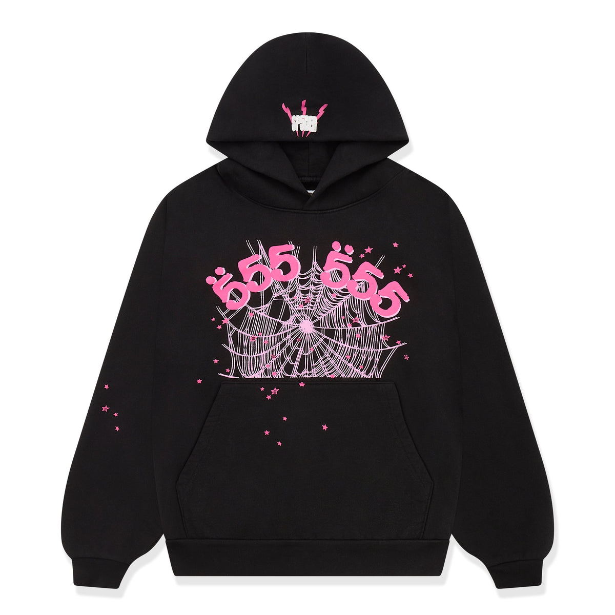 Sp5der Angel Number Hoodie - Black