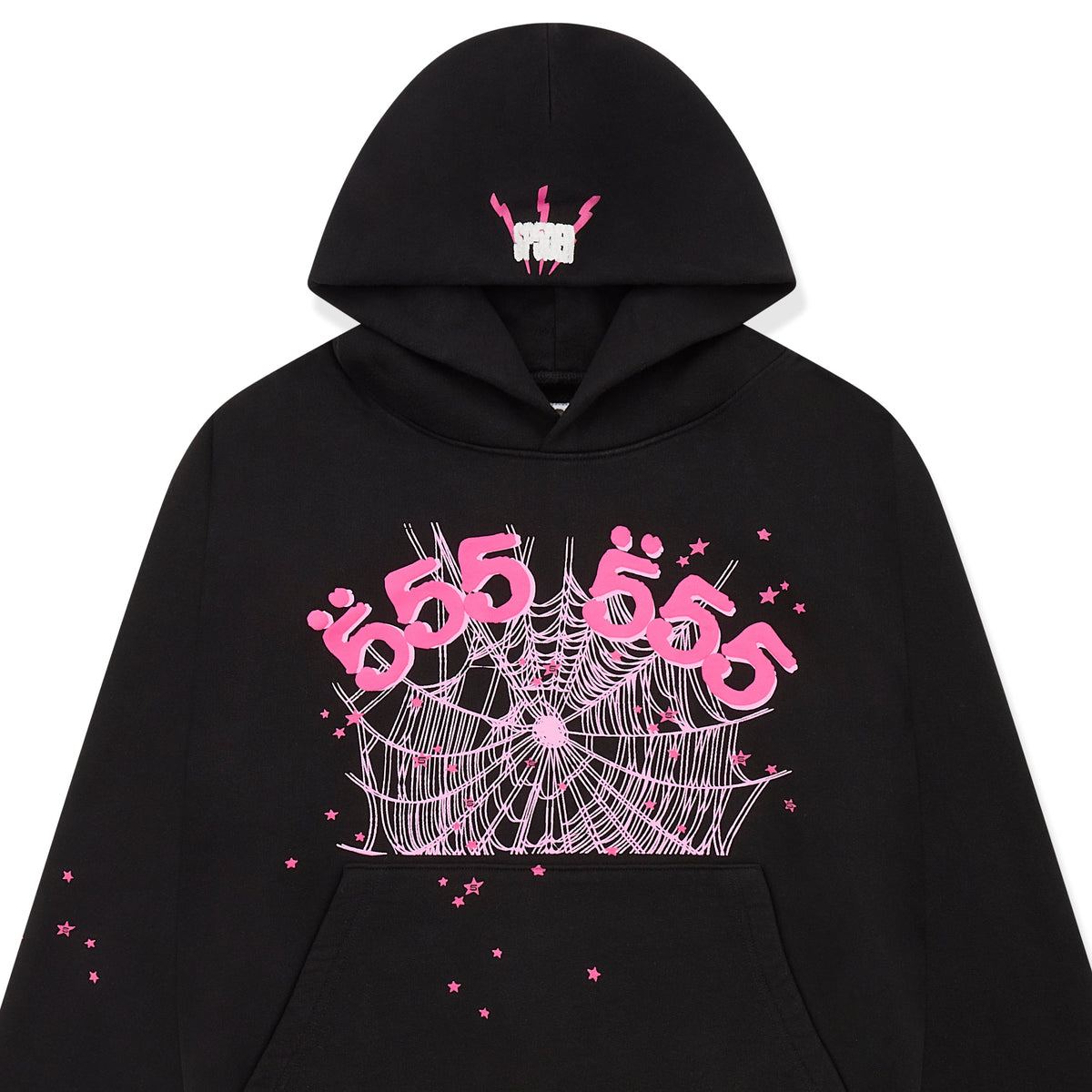 Sp5der Angel Number Hoodie - Black