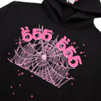 Sp5der Angel Number Hoodie - Black