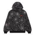 Sp5der Embroidered Aop Hoodie - Black