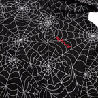 Sp5der Embroidered Aop Hoodie - Black