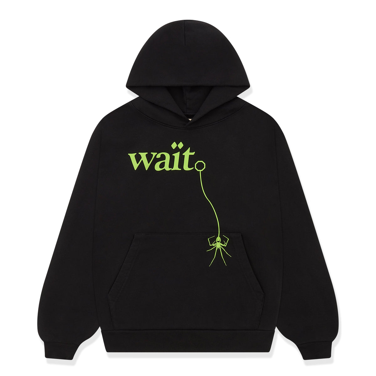 Sp5der Wait Hoodie - Black