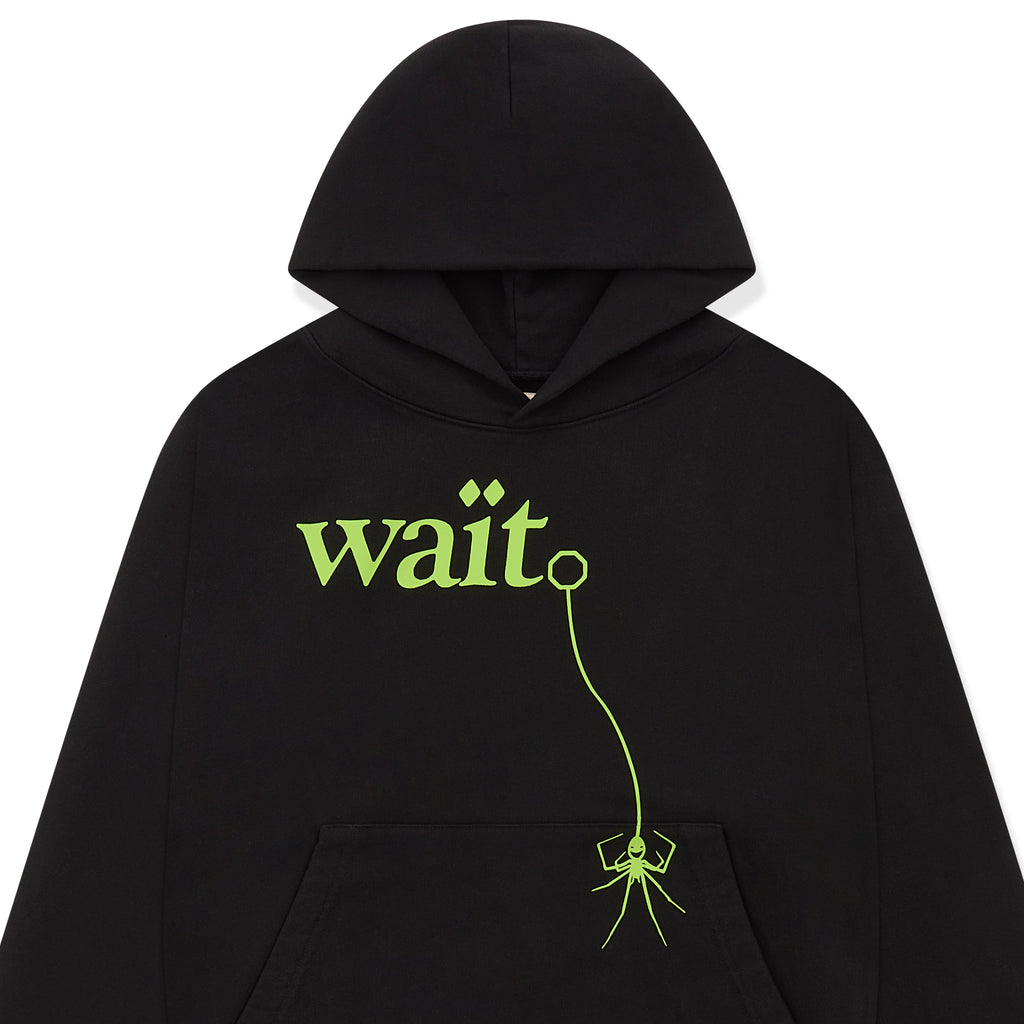 Sp5der Wait Hoodie - Black