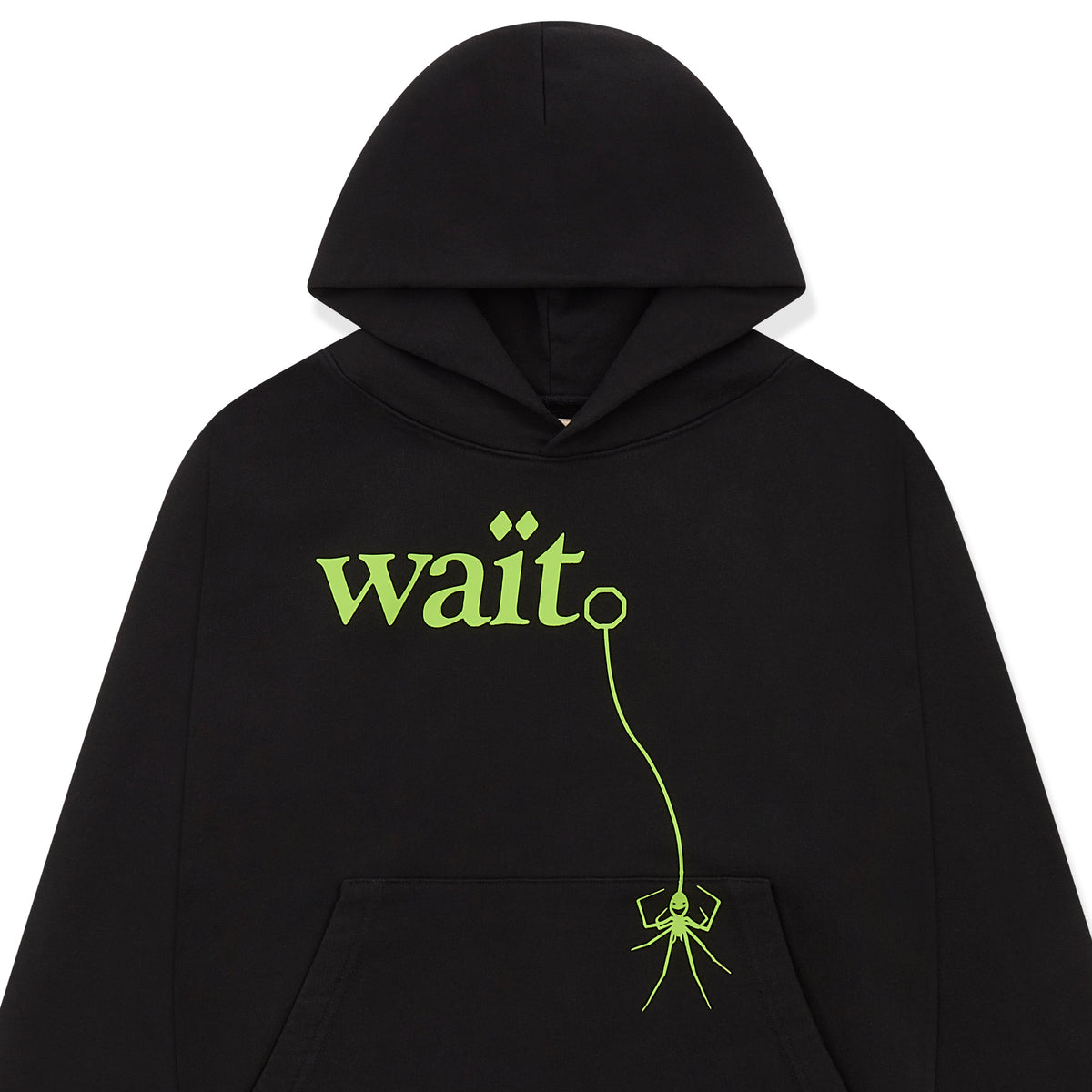 Sp5der Wait Hoodie - Black