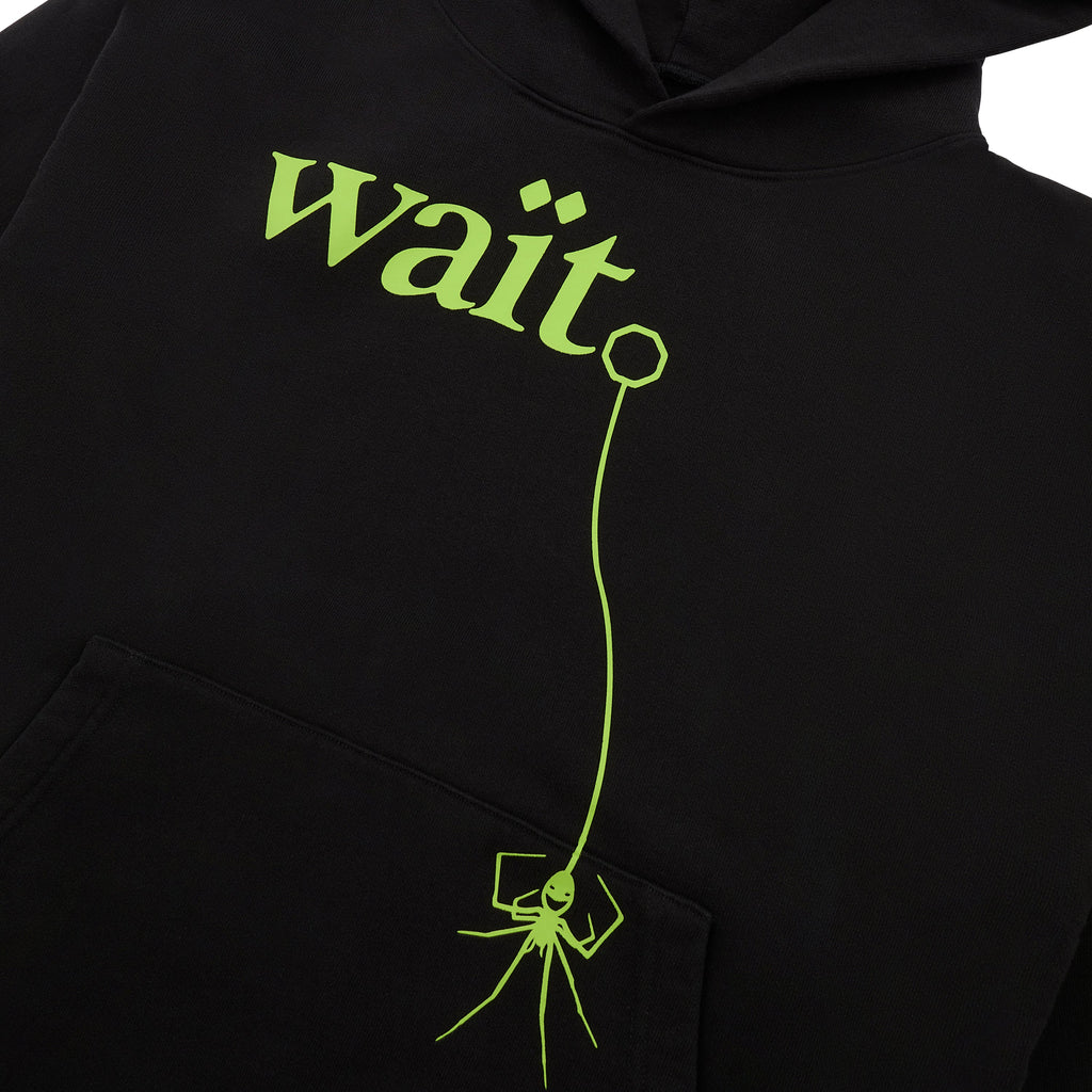 Sp5der Wait Hoodie - Black