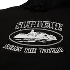 Supreme x Corteiz Rule The World Hoodie - Black