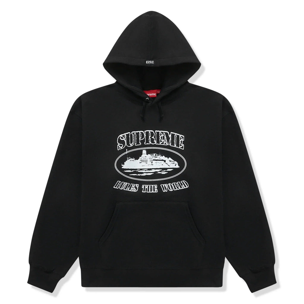 Supreme x Corteiz Rule The World Hoodie - Black
