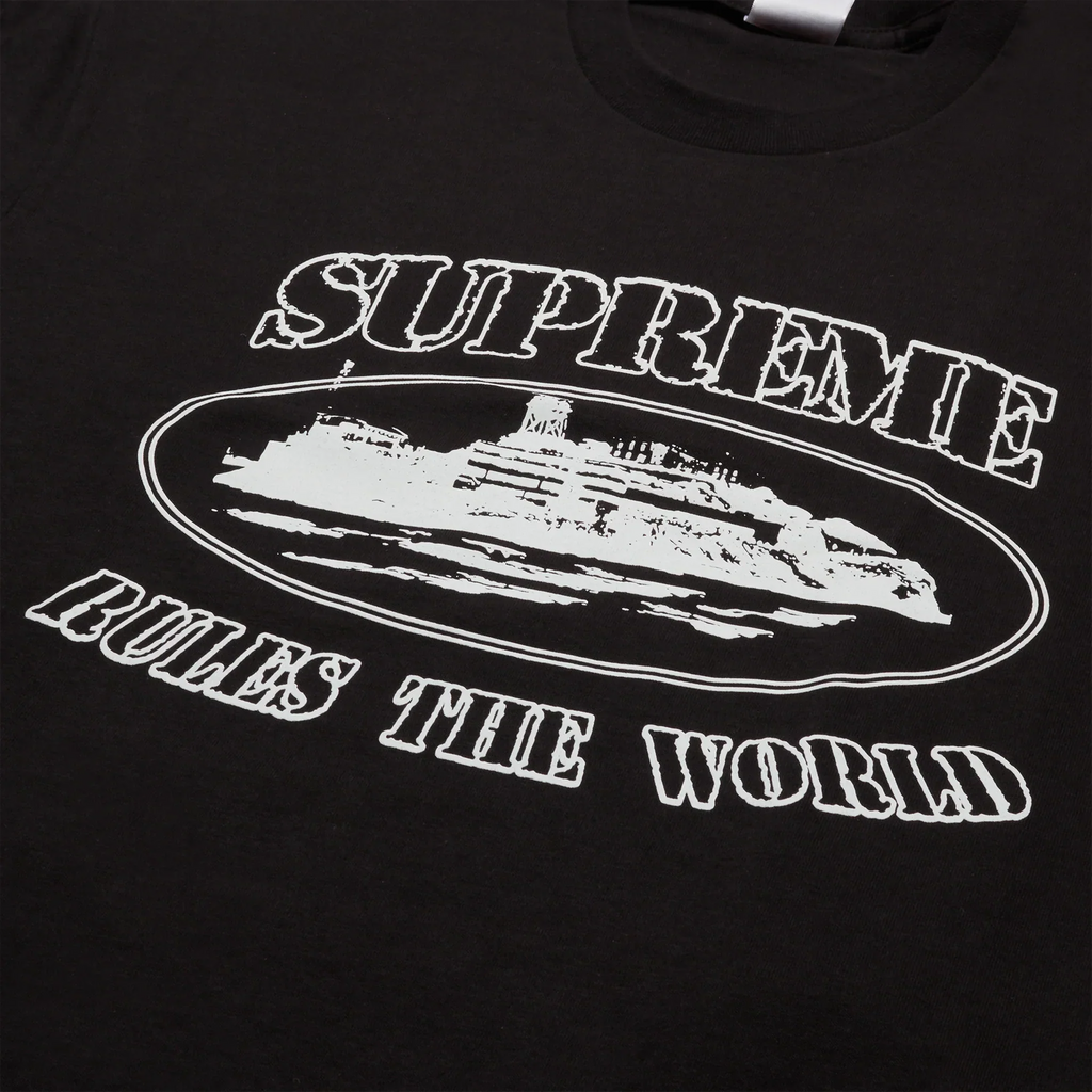 Supreme x Corteiz Rules The World T Shirt - Black