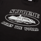 Supreme x Corteiz Rules The World T Shirt - Black
