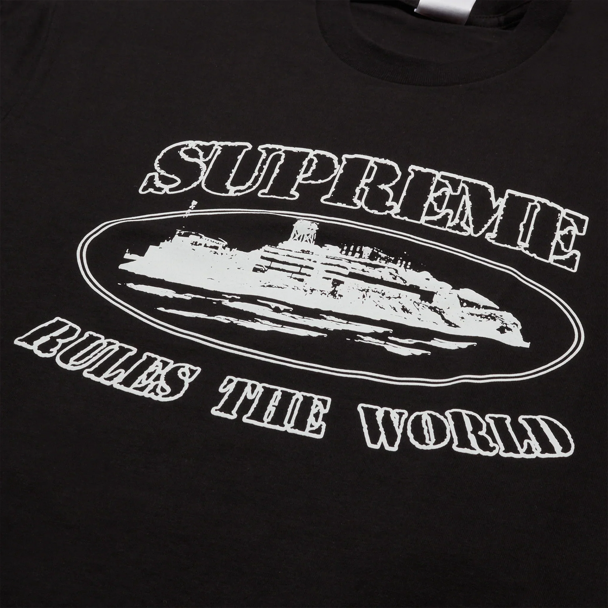 Supreme x Corteiz Rules The World T Shirt - Black