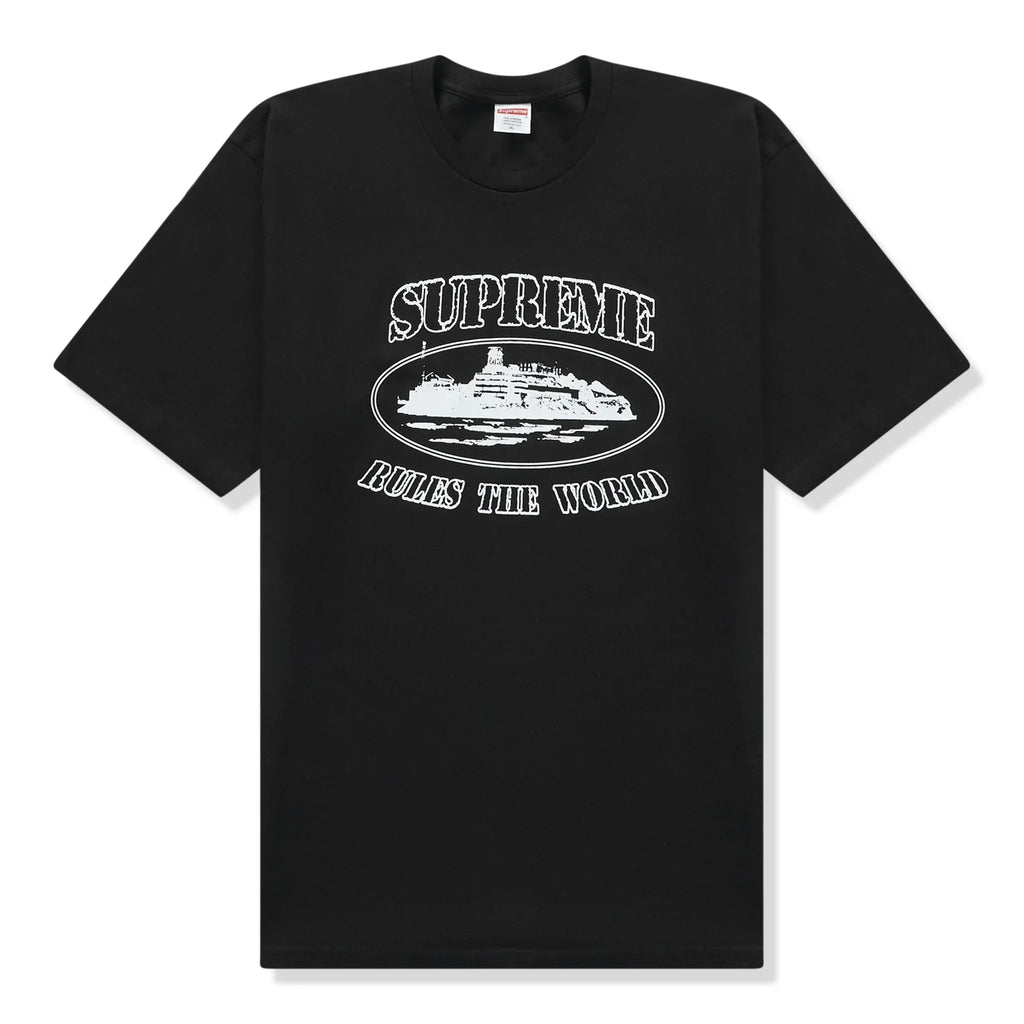 Supreme x Corteiz Rules The World T Shirt - Black