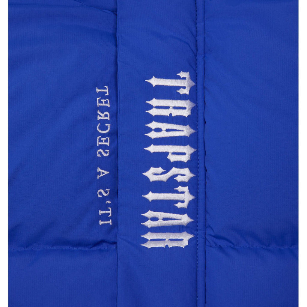 Trapstar Decoded Hooded Puffer Jacket 2.0 - Dazzling Blue