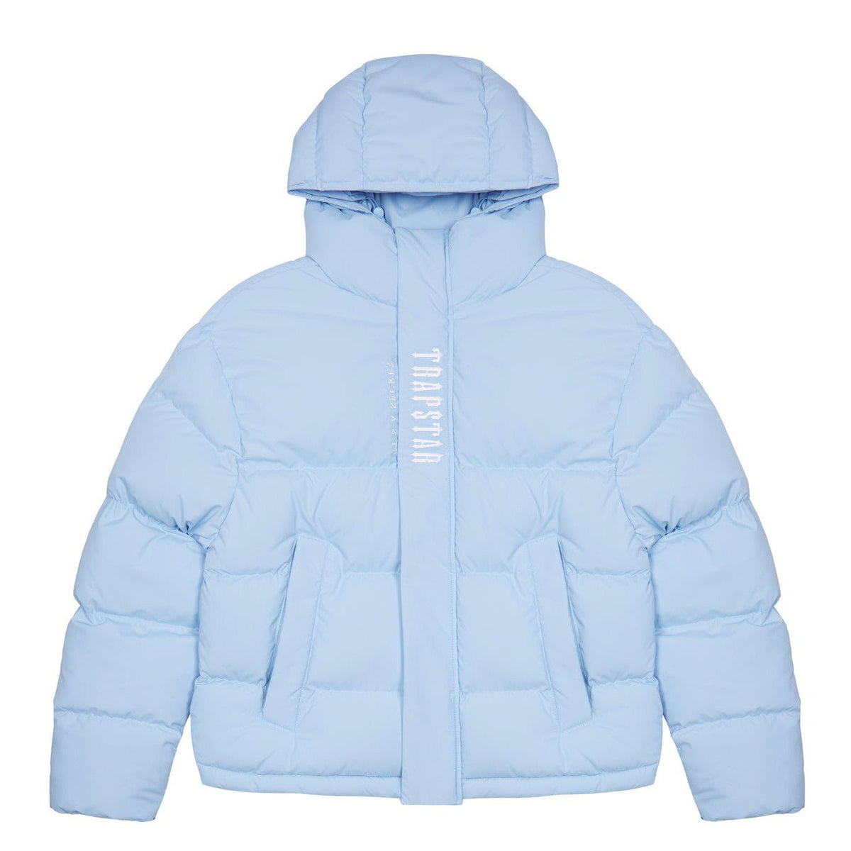 Trapstar Decoded Hooded Puffer Jacket 2.0 - Ice Blue