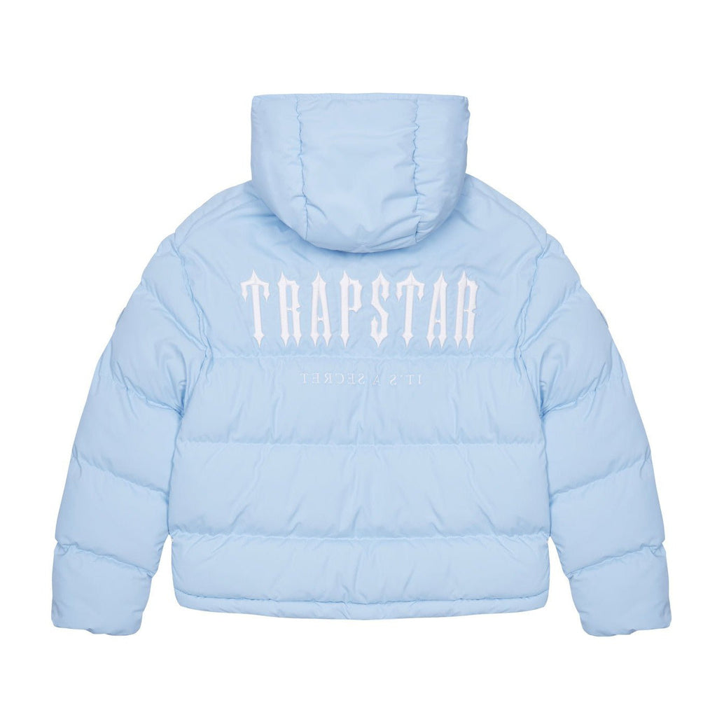 Trapstar Decoded Hooded Puffer Jacket 2.0 - Ice Blue