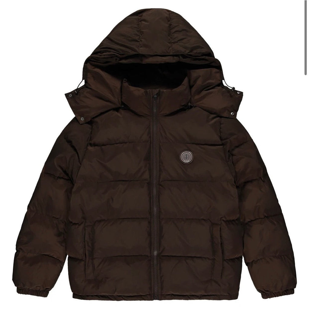 Trapstar Irongate Detachable Hooded Puffer Jacket - Brown