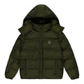 Trapstar Irongate Detachable Hooded Puffer Jacket - Olive