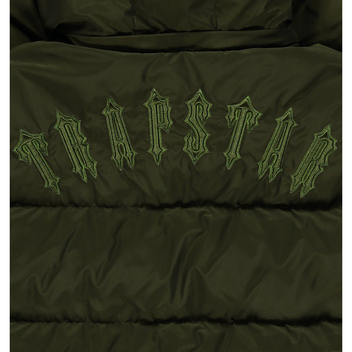 Trapstar Irongate Detachable Hooded Puffer Jacket - Olive