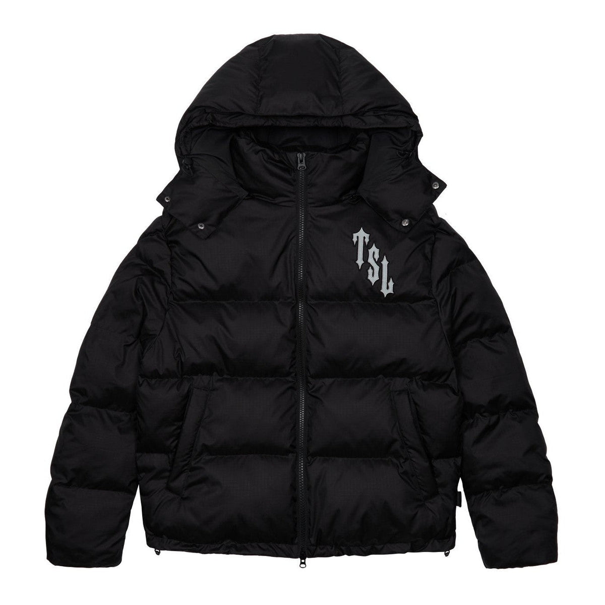 Trapstar Shooters Hooded Puffer Jacket - Black / Reflective