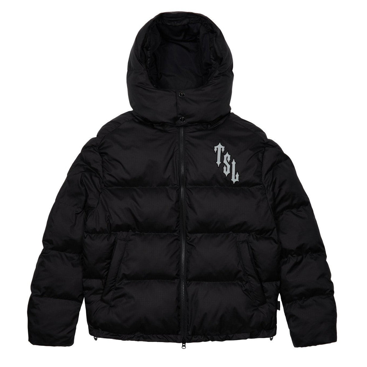 Trapstar Shooters Hooded Puffer Jacket - Black / Reflective