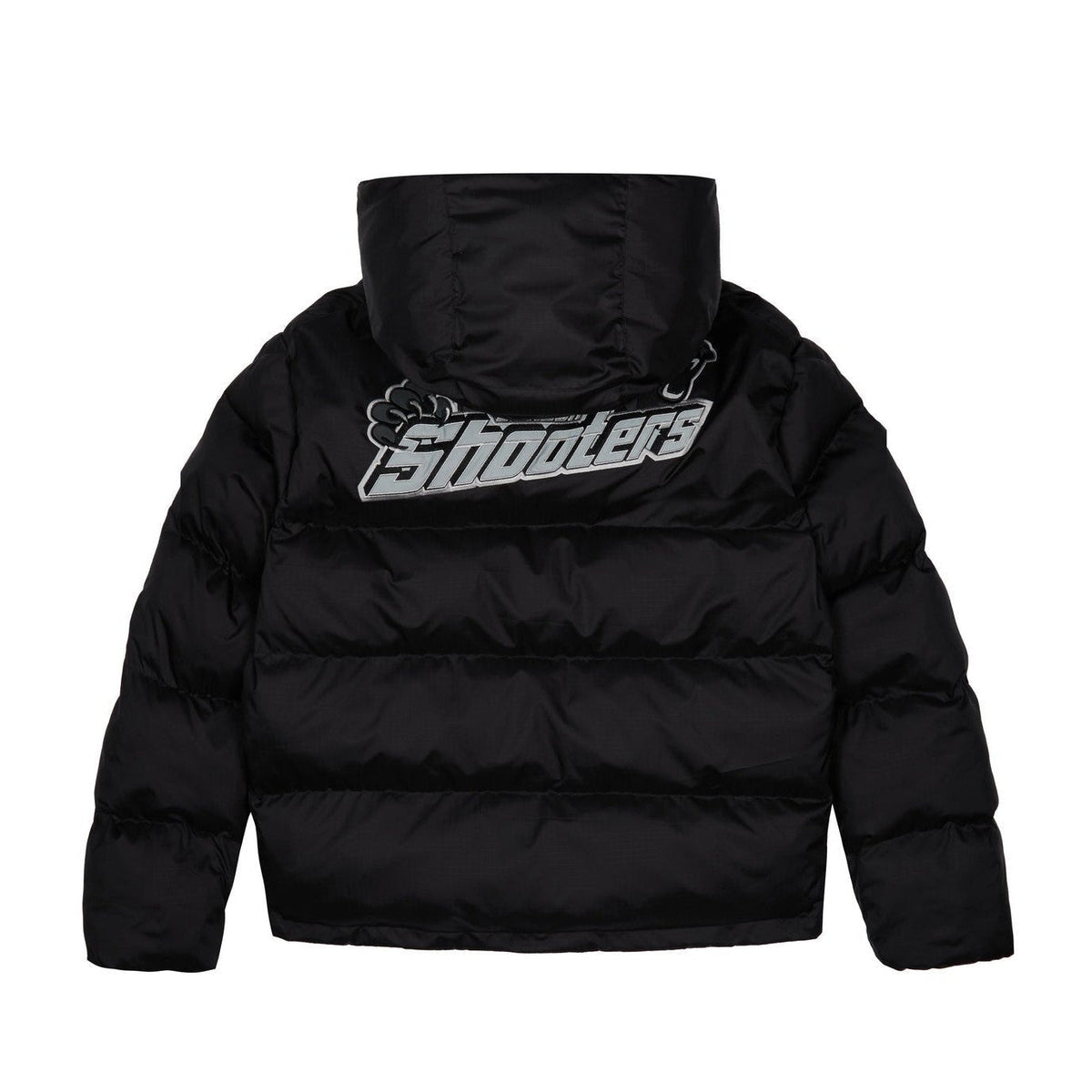 Trapstar Shooters Hooded Puffer Jacket - Black / Reflective