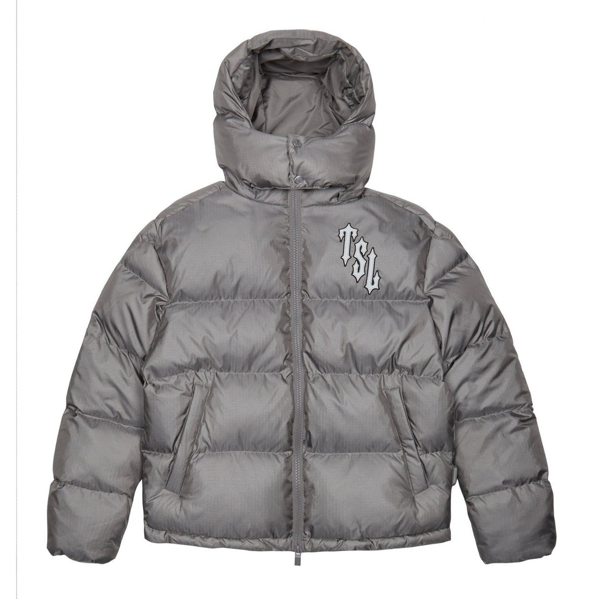 Trapstar Shooters Hooded Puffer Jacket - Grey