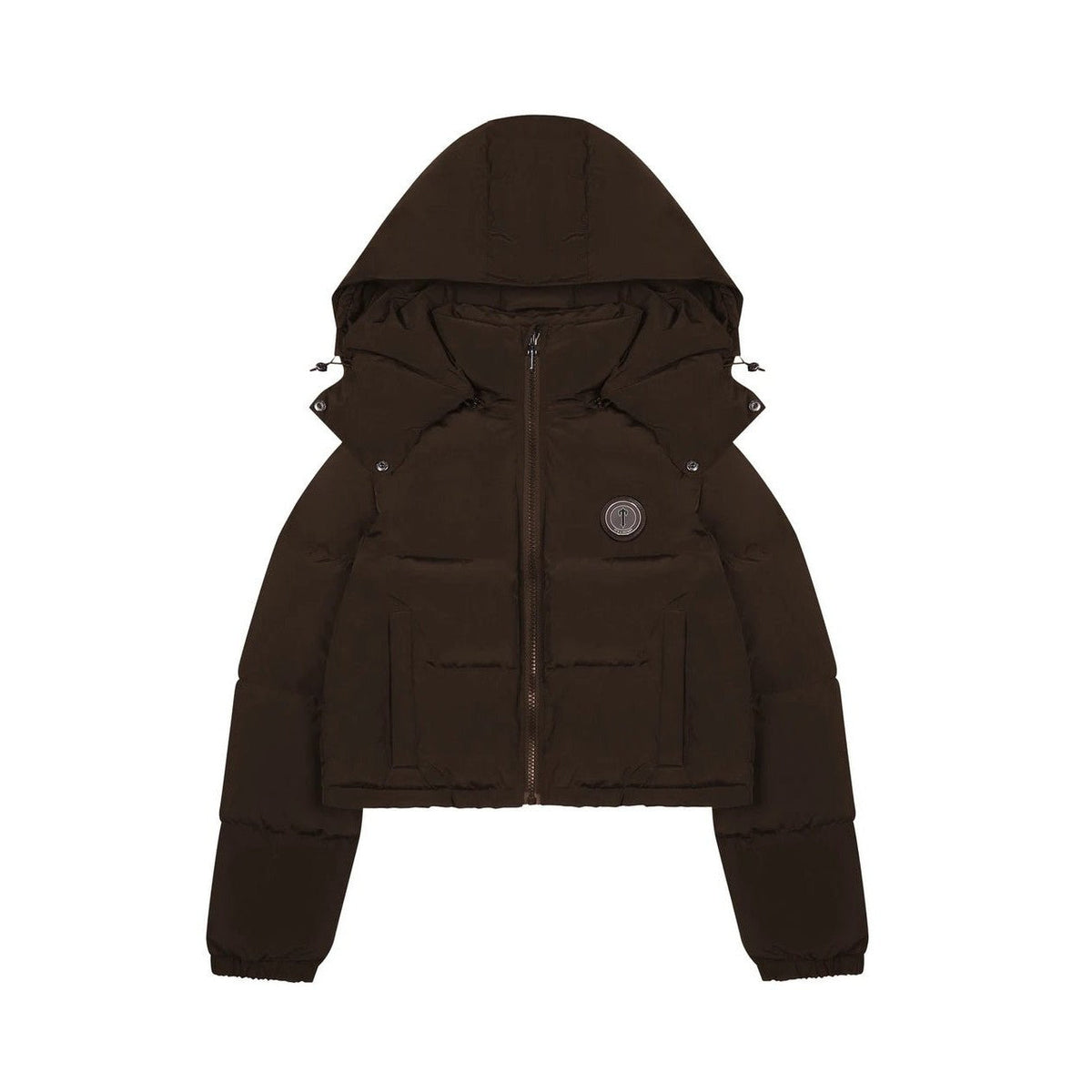 Trapstar Women's Irongate Detachable Hooded Puffer Jacket - Brown